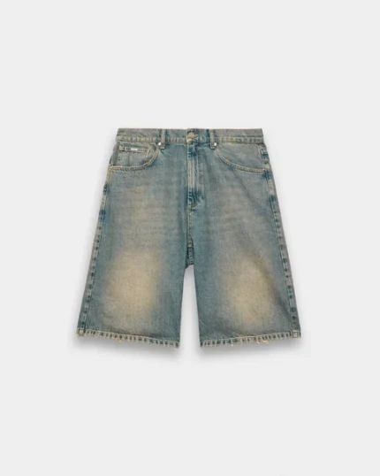 Distressed Baggy Jorts blue