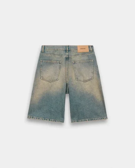 Distressed Baggy Jorts blue f