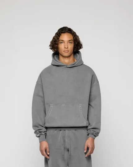 Heavy Stone Gray Basic Hoodie f