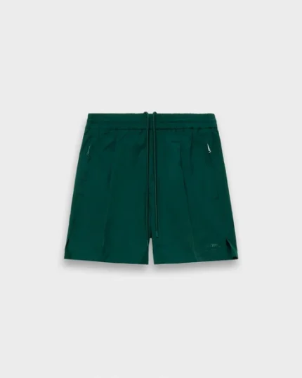 Nylon Track Shorts Green